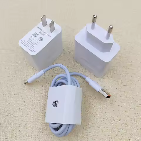 HONOR 66W EU US UK Charger Original Super Charge Fast Wall Adapter 6A USB Cable For Honor X9C X8C Ma