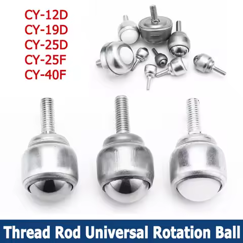 1/2/4/10pcs Ball Transfer With Rod Universal Ball Transfer Caster CY-12D CY-19D CY-25D CY-25F CY-40F