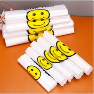 [Thickened] Smiley Face Bag Plastic Bag Wholesale Thickened Portable Bag Plastic Bag Shopping Bag Co