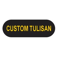 CUSTOM BLACK DOFF + GOLD WRITING 50X20 & 50x15 & 50x50