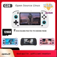 G28 Retro Handheld Video Game Console Linux Game Player 4.3 Inch HD Screen 128G Supports 20+ Emulato