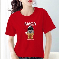 Nasa Bear Top T-Shirt For Women ADLV Cute Jumbo Oversize Short Sleeve