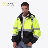 Meianming Manufacturer Reflective Vest Vest Cold-Proof Sanitation Clothes Safety Vest Traffic Reflec
