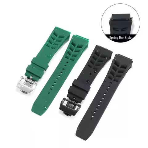 For Richard Mille Sweatproof Comfortable To Wear high quality Rubber Watch Band 25*20mm waterproof S