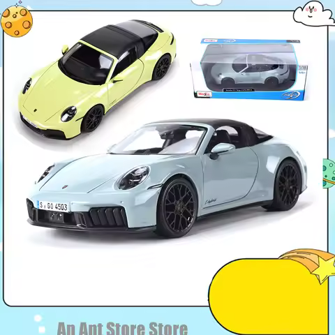 2025 Maisto 1:18 Porsche 911 Tarqa 4 GTS (992.2) Coupe car Alloy Model Classic Car Decoration Collec