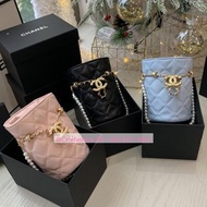 Chanel vic gift mini bucket bag cross body 13.5*10cm pink blue black 菠蘿扣迷你水桶包 生日贈品袋 斜孭袋 禮盒裝 @celefas