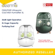 Deerma F325/F329 Ultrasonic Cool Mist Humidifier 5L Silent Aromatherapy Diffuser Transparent Water Tank