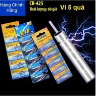 Electronic Battery CR-425 [Pack of 5] to install night fishing buoy PIN-CR-425