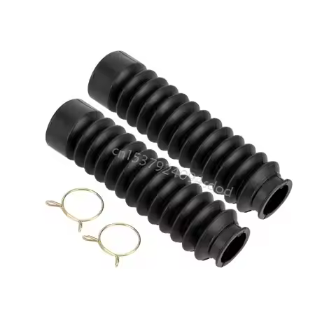 2pcs Motorcycle Front Fork Cover Gaiters Boot Rubber Shock Absorbers Cover Easy Installation for ZJ1