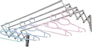 Retractable Foldable Clothes Airer Drying Rack Laundry Dryer Wall Mounted Towel Rail Space Saver Clothes Line Hanger Rod With Towel Bar (Size : 90cm) Fashionable