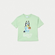 Babyshop Bluey Printed Crew Neck T-shirt with Short Sleeves