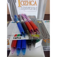 (4 Color Pens, 12 Pack) Tozhca Ballpoint Pens, 4 Color Ballpoint Pens, Ballpoint Pens