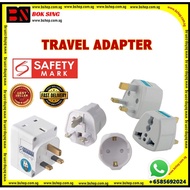 TRAVELLER ADAPTOR(UK)/TRAVELLER ADAPTOR EU/3WAY 3PIN ADAPTOR/SAFETY MARK