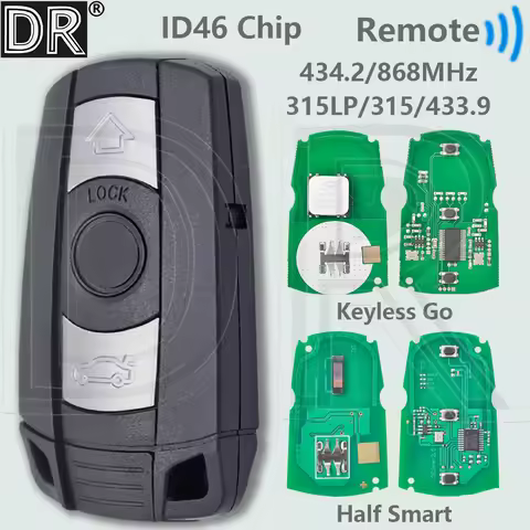 DR CAS3 System ID46 Chip 315/434/868 MHz Half Smart/Keyless Go Car Remote Key For BMW 1 3 5 X3 X5 X6