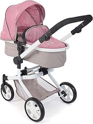 Bayer Chic 2000 - Mika Doll's Pram, 2-in-1 Combination Doll Pram for Children from 4 to 8 Years, Bea