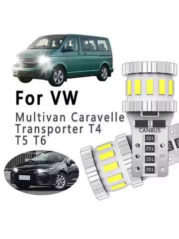 2Pcs T10 Car LED Bulbs Interior Parking Lamp For Volkswagen VW Multivan T4 T5 T6 Caravelle Transport