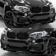 4Pcs Front Bumper Splitter Lip Spoiler Diffuser Bodykits For BMW X6 F16 M50i M50d xDrive35i 50i 30d 