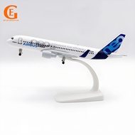 Airbus A320 Aircraft Model Diecast Metal A320 Airplane Model Toy Air Collection Gift 20CM with Landi