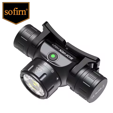 Sofirn HS21 2000lm EDC Headlamp 18650 USB C Rechargeable Flashlight SFT40 Powerful Headlight With In