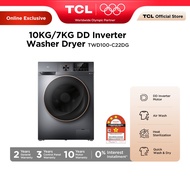 TCL 10/7KG Washer & Dryer 2 In 1, DD Inverter, Quick Wash, Honeycomb Drum Mesin Basuh dan Pengering 