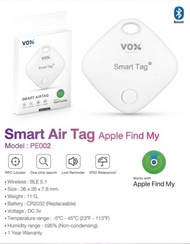 💢อุปกรณ์ติดตามตําแหน่ง GPS Smart Air Tag Apple Find My Vox PE002 ติดกระเป๋าเดินทางเข้ากันได้กับบลูทูธ🌴