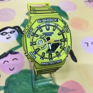 g*/shock GA-2100MNG-2A MANGGA Yellow Fashion resin watch strap fashion gift w874