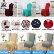 Waterproof chair cover stretchable Chair cover for dining table Sofa cover Dining chair seat cover Universal breathable set cover for dining chair Family hotel cover for dining chair