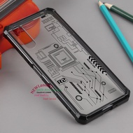 Black edge Transparent Shock Proof Phone case Circuit board for Sony Xperia 1 5 10 ii iii IV Vi Gen6