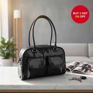 Y2K Niche Vintage Bowling Bag | Women’s Retro Handbag