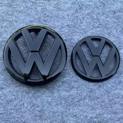 1pcs Gloss Black Replacement 135mm Front Grill emblem or 110mm Rear Trunk Lid badge for Volkswagen G