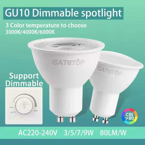 4-20pcs GU10 Led Spotlight Bulb Dimmable Warm Cold White Light 120° 38° 3000K 4000K 6000K for Home B