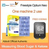 【Free transportation】Abbott Freestyle Optium Neo Glucose Test Strips for Blood Sugar Glucose Machine