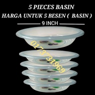 Plastik Besen/Basin 9 inch (5 pieces)