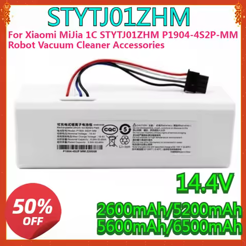 New High quality 14.4V 5600mAh 6500mAh Battery for Xiaomi MiJia 1C STYTJ01ZHM P1904-4S2P-MM Robot Va