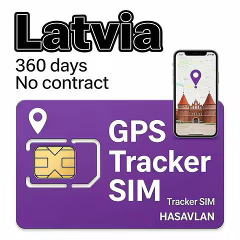Tracker SIM GPS 4G Latvia–2G/3G/4G GSM GPRS LTE M2M no contract 360MB/360 days for C08 MV710 Model e