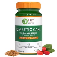 Pure Nutrition Diabetic Care | 900 mg with Gymnemic Acid & Alpha Lipoic Acid | 60 Tablets