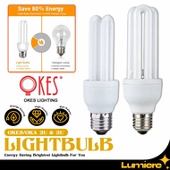 2U 3U Tube Bulb OKES/OKA  9w 18w 22w Lighting Light Bulb E27 PLC Energy Saving 2700K 6500K Lightbulb