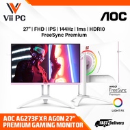 AOC AG273FXR AGON III 27" IPS 144HZ 1MS HDR10  FHD Premium Gaming Monitor  FreeSync Premium
