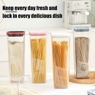 [Nice]  Long Spaghetti Storage Box Rectangular Noodle Organizer Noodle Storage Box with Lid Transpar