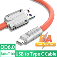 6A 120W USB Type C Super Fast สาย Micro USB สำหรับ Xiaomi 4 6 Samsung S6 S8 Redmi Huawei P10 P20 Honor OPPO VIVO REALME สายชาร์จไอโฟน 2.4A ชาร์จเร็ว OD6.0 สายข้อมูล Bold For 14 14Pro 13 12 11 X XR 8 7 6Plus SE iPad