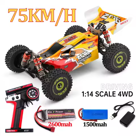 WLtoys 144016 144001 144010 4WD RC Car 2.4G 35/60/75KM/H High Speed Racing Car Off-Road Drift Remote