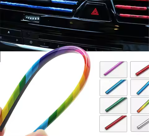 10pcs car styling air outlet trim strips parts for Volvo V70 S80 Estate You S90 XC40 360c V90 V40