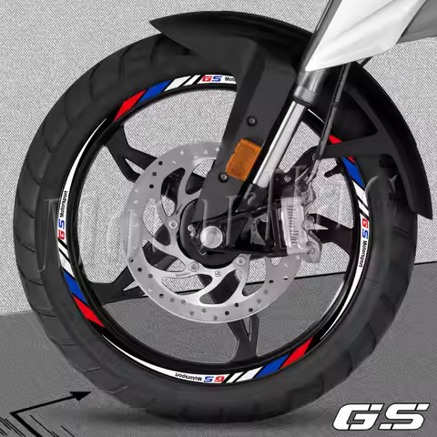 R1250 GS r 1200 gs G310 GS F650GS F750GS Reflective Motorcycle Wheel Rim Sticker Decal Hub Stripe Ta