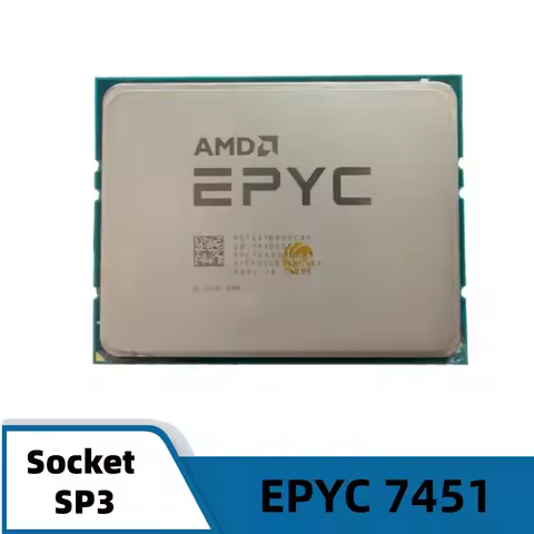 AMD EPYC 7451 CPU 7nm 24-Cores 48-Threads 2.3GHz 64MB 180W Socket SP3 Server EPYC7451