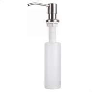 Kitchen Sink Detergent Dispenser, Brushed Stainless Steel Material, 300ml Liquid Storage Sink, Built
