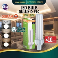 OSRAM [SET 10 Pcs] OSRAM Dulux D PLC Bulb 18W / 26W PLC Bulb Lumen 1200 1700 Coolwhite Warmwhite Day