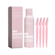 Hair Identifier Spray for Face Shaving and Dermaplaning Tool with 4 Razors, Upgraded Dermaplaning Sp