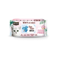 KitCat 5-in-1 Wipes 80 Wipes Baby Powder