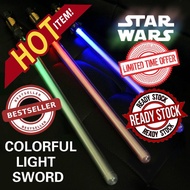 Star Wars light Saber Black Gold Sword lightsaber with sound 🏅murah🏅