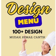 SERVIS DESIGN FOOD MENU, SERVIS BUAT MENU MAKANAN